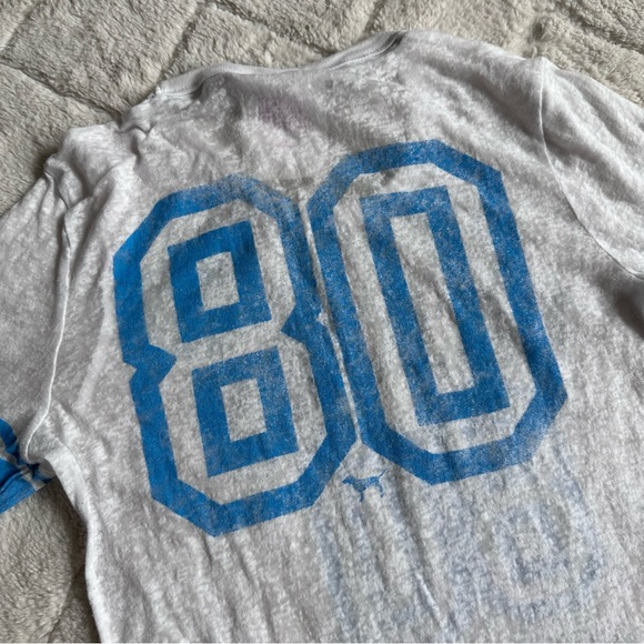 Victoria's Secret PINK | White & Blue Sheer "Rebels" Vintage Jersey | Size Small - Picture 5 of 10